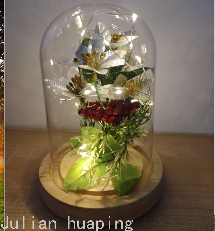 Christmas Flower, Christmas Flower Gift, Simulated Pergola, Iron Lantern Vase, Glass Vase Christmas Flower, Christmas Flower Gift, Simulated Pergola, Iron Lantern Vase, Glass Vase