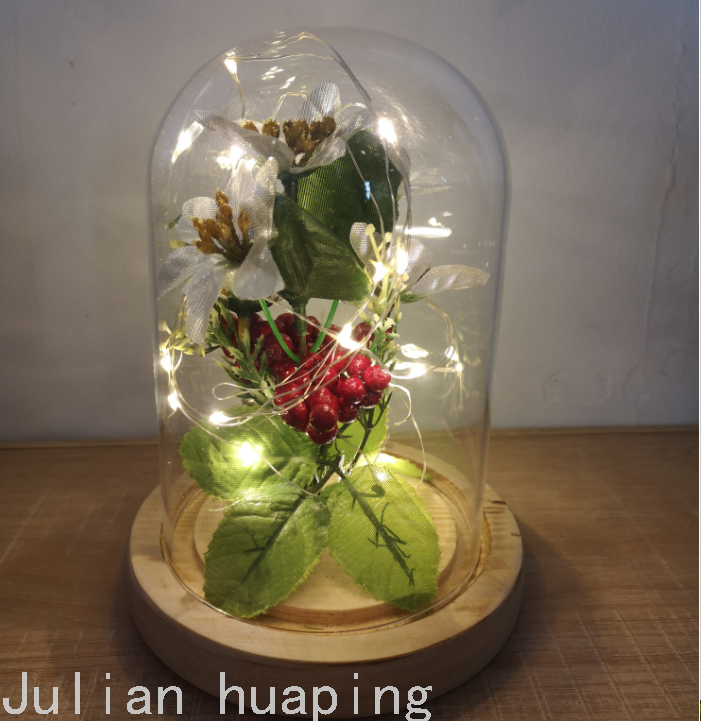 Christmas Flower, Christmas Flower Gift, Simulated Pergola, Iron Lantern Vase, Glass Vase Christmas Flower, Christmas Flower Gift, Simulated Pergola, Iron Lantern Vase, Glass Vase