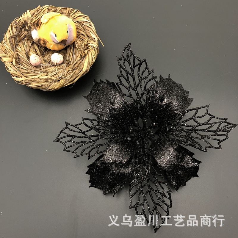 Christmas Flower Sprinkling Gold Powder Hollow Flower Head Christmas Tree Wreath Gift Box Wedding Decorating Accessories Christmas Flower Sprinkling Gold Powder Hollow Flower Head Christmas Tree Wreath Gift Box Wedding Decorating Accessories