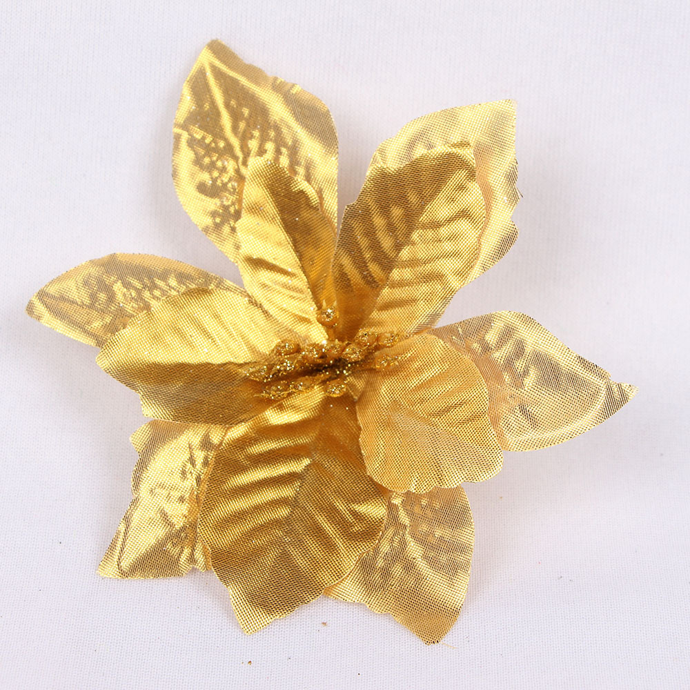 Accessories Christmas Tree Flower Christmas Decorations Gold Powder Christmas Flower Christmas Tree Wreath Accessories