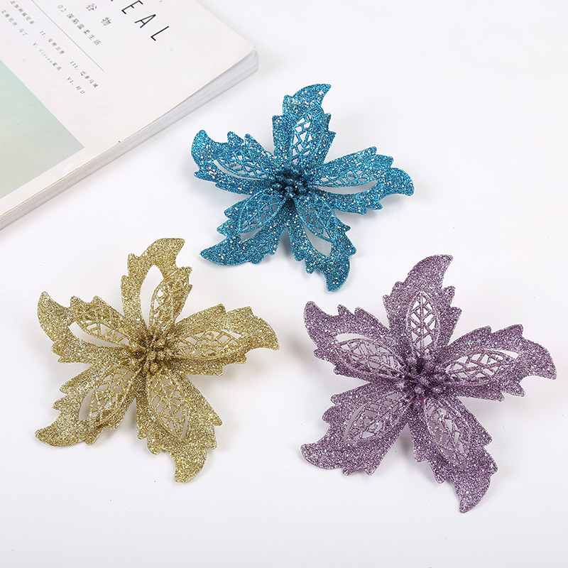 Decorating Ornaments Christmas Ornaments Decoration Christmas Flower Door Hanging Hotel Window Door Decoration Whole