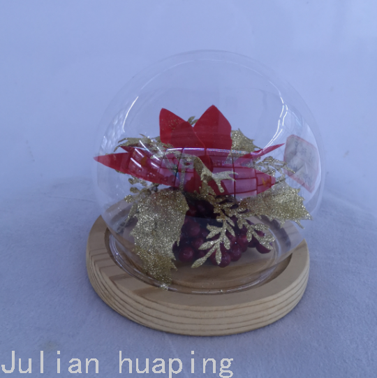 Christmas Flower, Christmas Flower Gift, Simulated Pergola, Iron Lantern Vase, Glass Vase