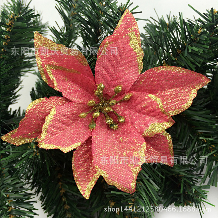 Christmas decorations hanging garland decoration 13CM highgrade Phnom Penh Red Christmas flower manufacturers Whole Christmas decorations hanging garland decoration 13CM highgrade Phnom Penh Red Christmas flower manufacturers Whole