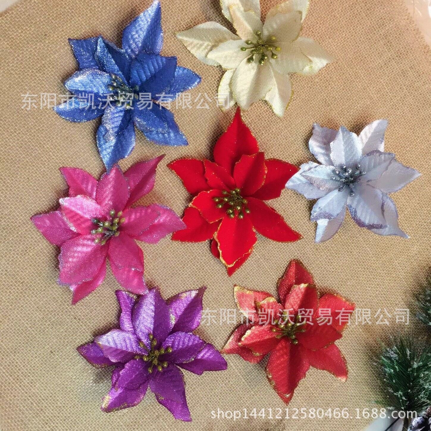 Christmas decorations hanging garland decoration 13CM highgrade Phnom Penh Red Christmas flower manufacturers Whole Christmas decorations hanging garland decoration 13CM highgrade Phnom Penh Red Christmas flower manufacturers Whole