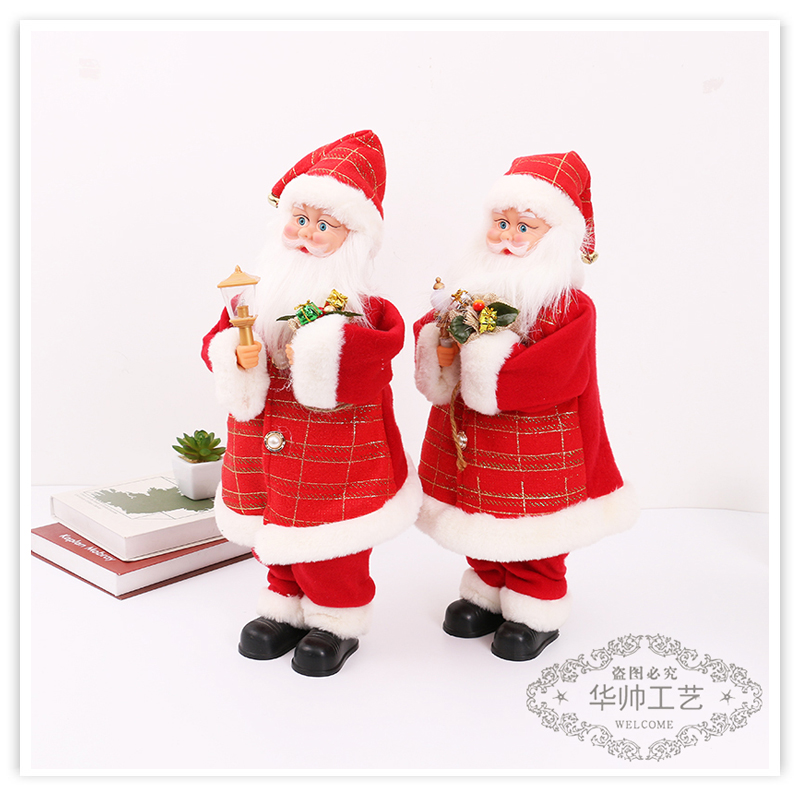 Christmas Decoration Supplies Santa Claus Cross-Border New Red Matching Clothes Cute Doll Electric Old Man Toy Gift Christmas Decoration Supplies Santa Claus Cross-Border New Red Matching Clothes Cute Doll Electric Old Man Toy Gift