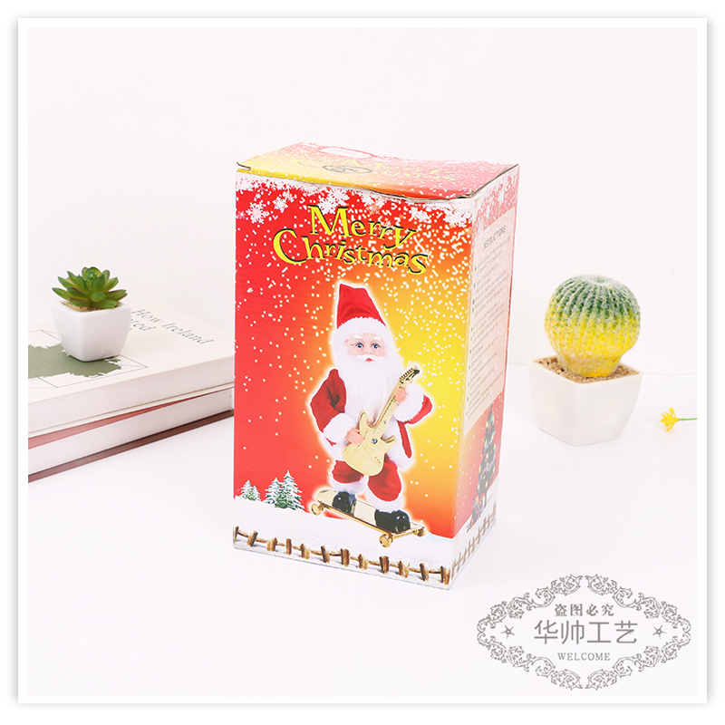 Petal Play the Guitar Performance Electric Music Santa Claus Little Doll Christmas Decorations Children's Toy Gift Petal Play the Guitar Performance Electric Music Santa Claus Little Doll Christmas Decorations Children's Toy Gift