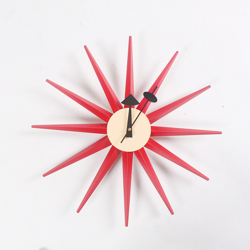 Wholesale Nordic Decorations Sun Clock Study Creative Home Decorations Wall Clocks Amazon Living Room Light Wall Clock