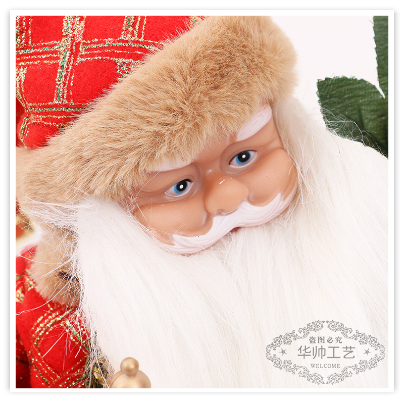 Santa Claus Plush Doll Doll Christmas Counter Decoration Scene Decorative Ornaments Holiday Gift Wholesale Santa Claus Plush Doll Doll Christmas Counter Decoration Scene Decorative Ornaments Holiday Gift Wholesale