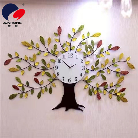Modern Simple Home Living Room Wall Clock Personality Fashion Creative Clocks European Style Clock Atmospheric Pachira Macrocarpa Quartz Clock