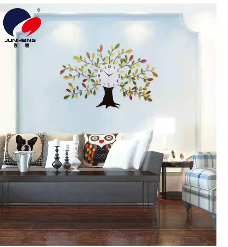 Modern Simple Home Living Room Wall Clock Personality Fashion Creative Clocks European Style Clock Atmospheric Pachira Macrocarpa Quartz Clock