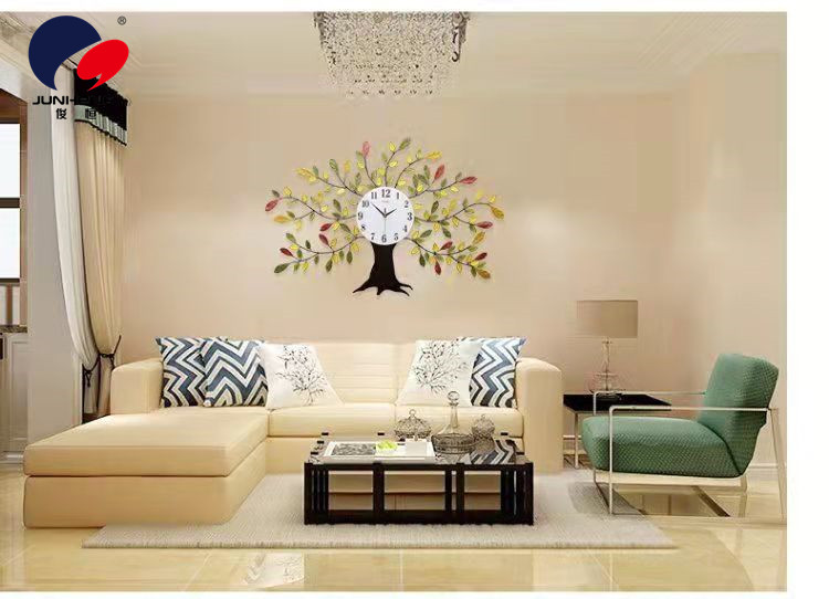 Modern Simple Home Living Room Wall Clock Personality Fashion Creative Clocks European Style Clock Atmospheric Pachira Macrocarpa Quartz Clock