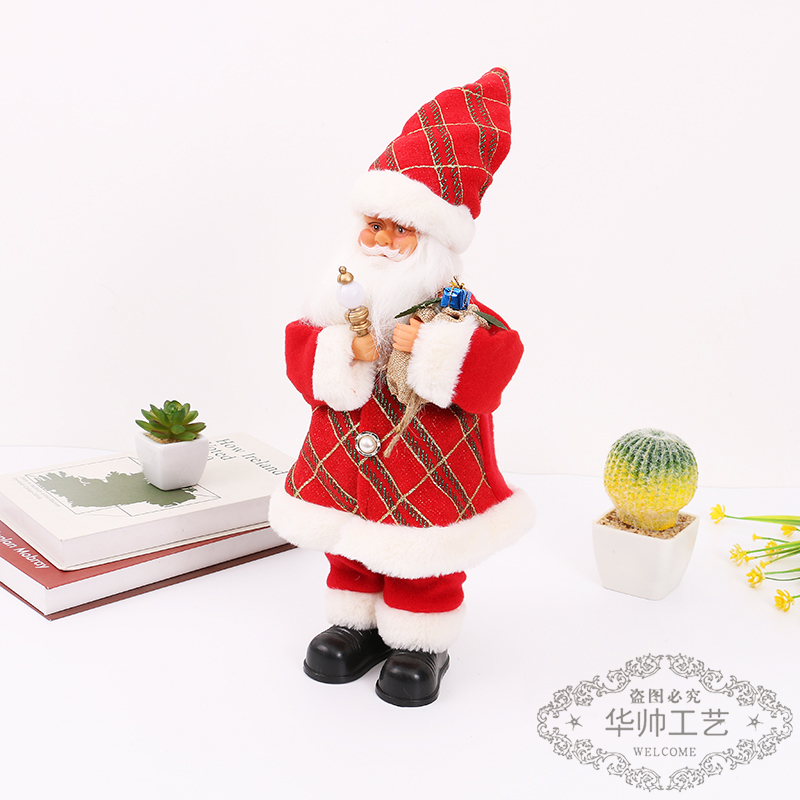 Christmas Christmas Gift Truncheon Bell Santa Claus Toy Electric Santa Claus Cross-Border AliExpress Wholesale