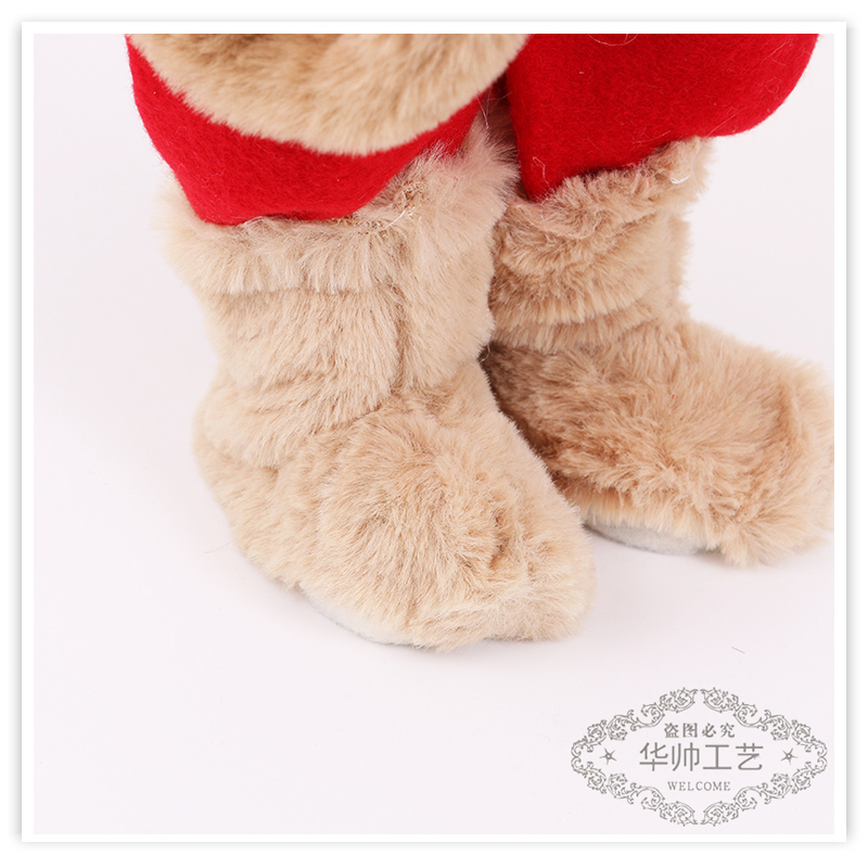 Christmas Decoration Supplies Crutch Gift Bag Santa Claus Christmas Gift Show Window Decorations Santa Doll