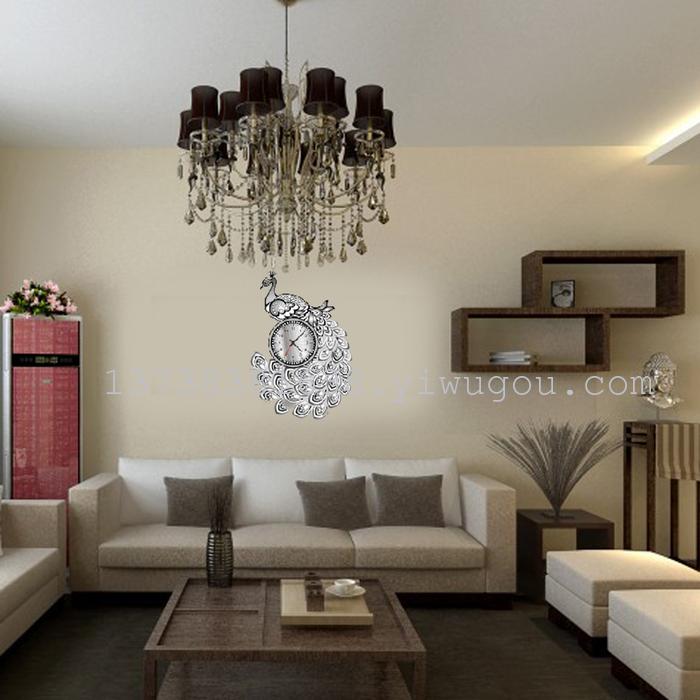"Factory direct" fashion bedroom living room clocks wall stickers with clock "Factory direct" fashion bedroom living room clocks wall stickers with clock