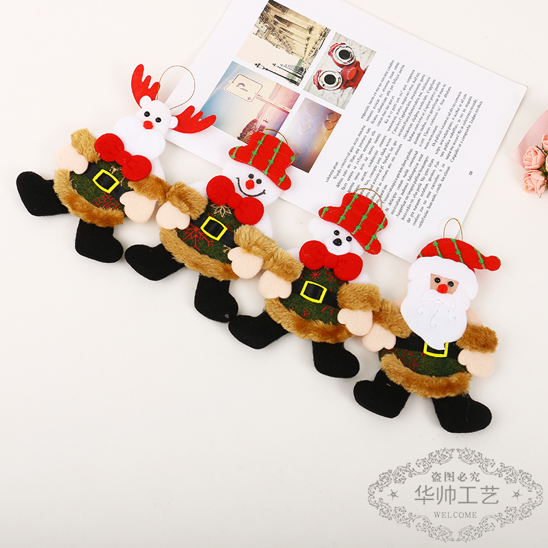 Santa Claus Door Decoration Christmas Decoration Bedroom Door Hanging Wall Hanging Show Window Scene Arrange Hangings Elk Small Pendant Santa Claus Door Decoration Christmas Decoration Bedroom Door Hanging Wall Hanging Show Window Scene Arrange Hangings Elk Small Pendant
