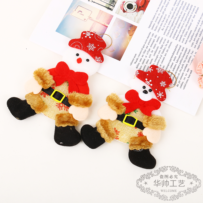 Santa Claus Door Decoration Christmas Decoration Bedroom Door Hanging Wall Hanging Show Window Scene Arrange Hangings Elk Small Pendant Santa Claus Door Decoration Christmas Decoration Bedroom Door Hanging Wall Hanging Show Window Scene Arrange Hangings Elk Small Pendant