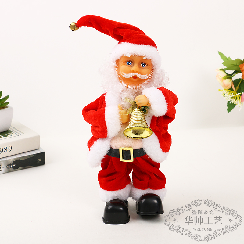 Christmas Electric Little Old Man Singing Dancing Santa Claus Ornaments Christmas Creative Electric Toys Children Gifts