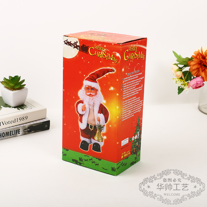 Christmas Electric Little Old Man Singing Dancing Santa Claus Ornaments Christmas Creative Electric Toys Children Gifts