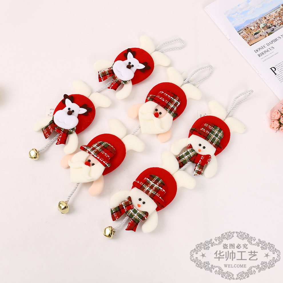 Christmas Decorations Santa Claus Ornaments Snowman Elk Pendant Christmas Tree Decoration Supplies Luggage Accessories