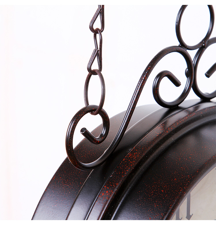 European-style garden retro clock decoration iron products manufacturers wholesale home decoration metal silent clocks European-style garden retro clock decoration iron products manufacturers wholesale home decoration metal silent clocks