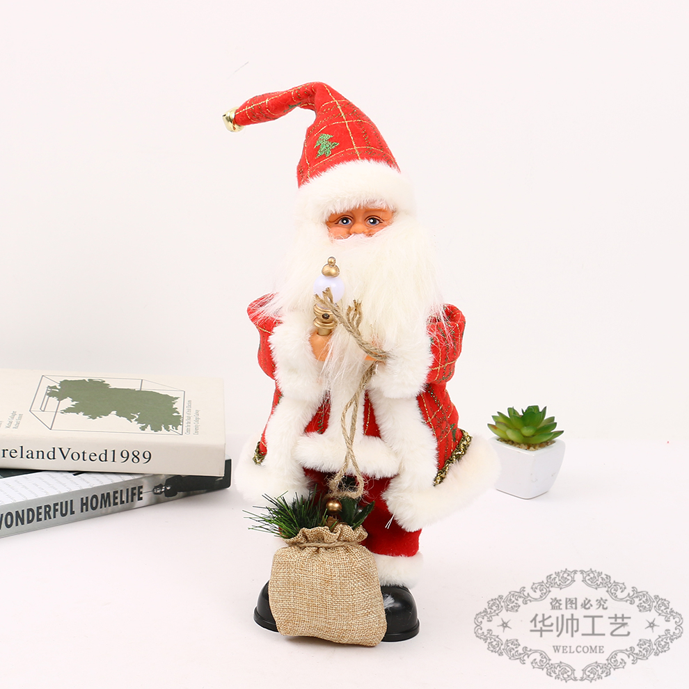 Christmas Decoration Scene Arrangement Decoration Gift Santa Claus Decoration Christmas Window Old Man Shopping Mall Decoration