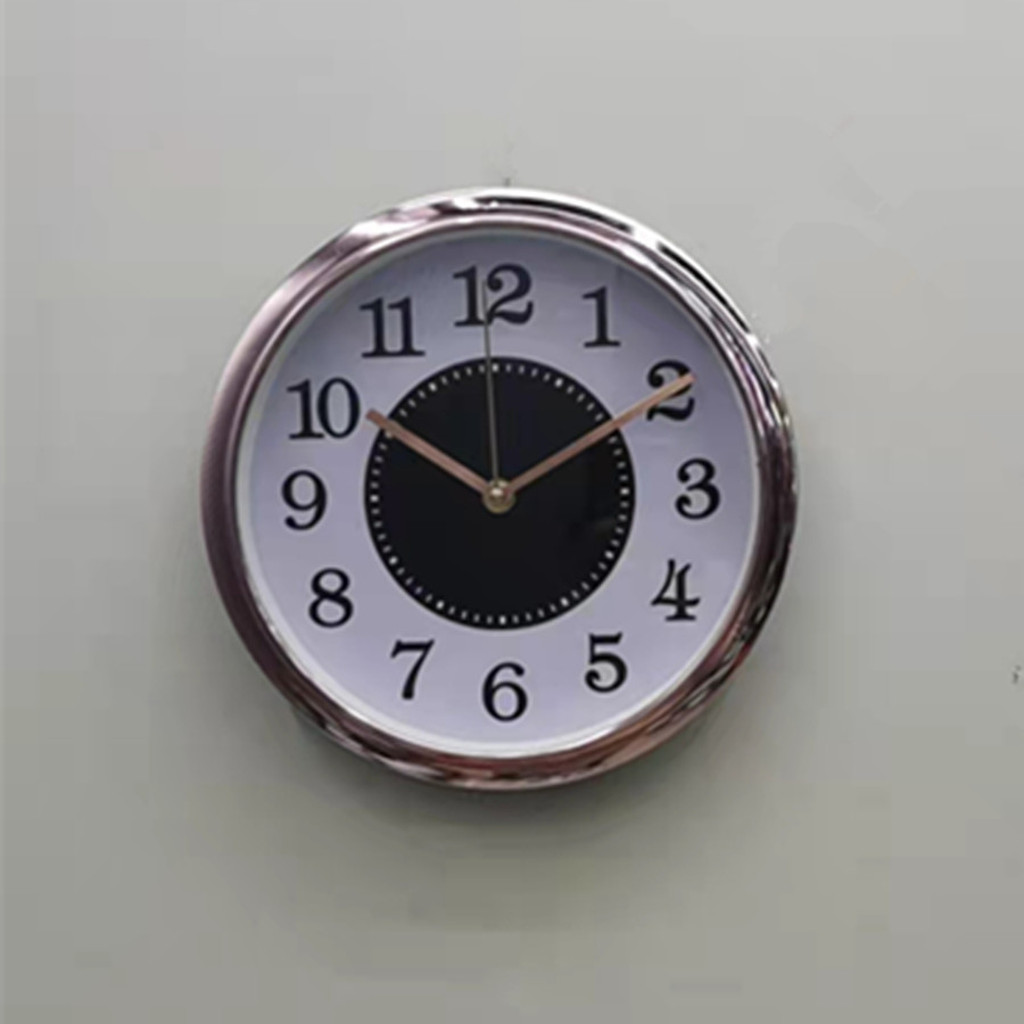 Simple Wall Clocks round Plastic Wall Clock 10-Inch 25cm Electroplating Clock Printable Logo Clock Dial Clock Wholesale Simple Wall Clocks round Plastic Wall Clock 10-Inch 25cm Electroplating Clock Printable Logo Clock Dial Clock Wholesale