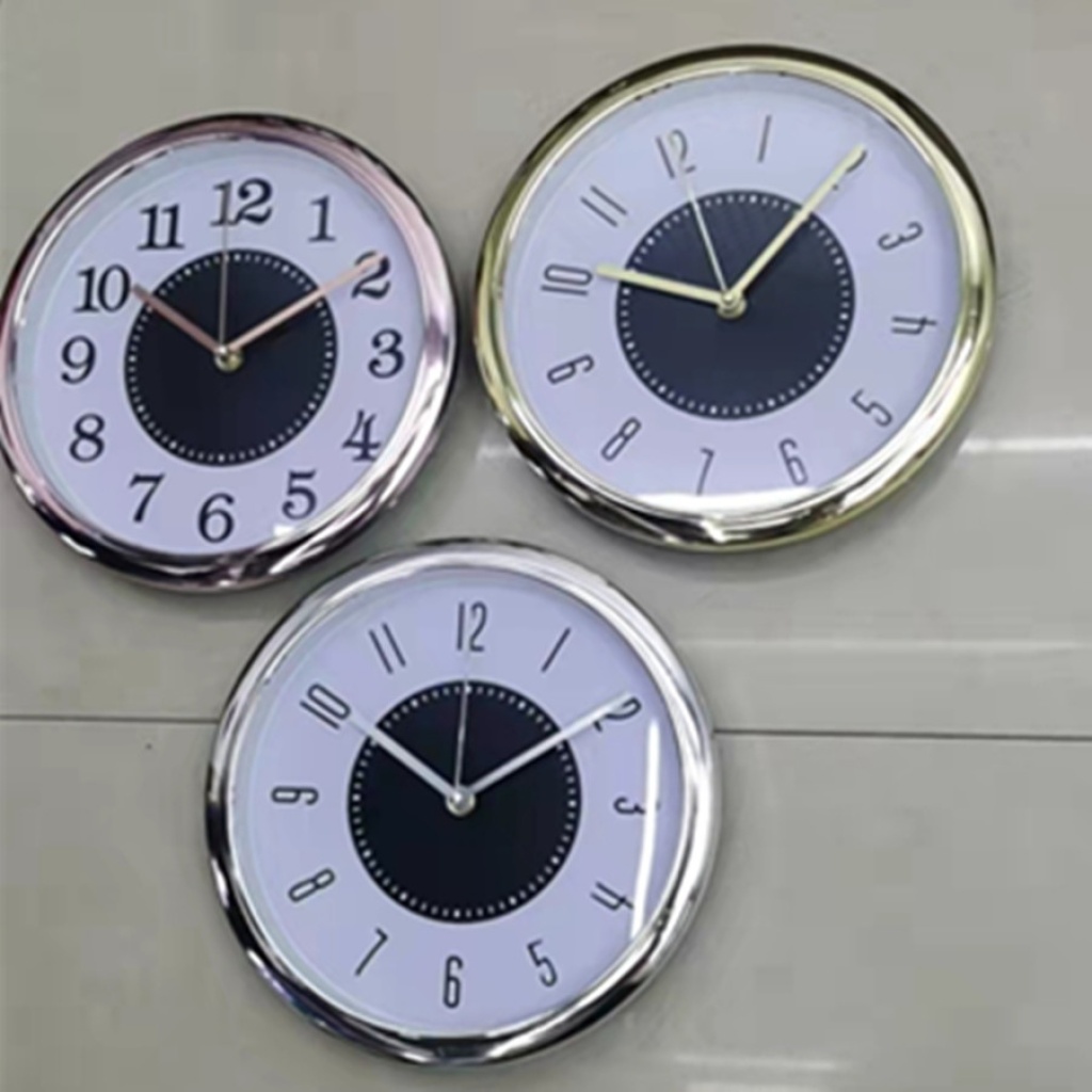 Simple Wall Clocks round Plastic Wall Clock 10-Inch 25cm Electroplating Clock Printable Logo Clock Dial Clock Wholesale Simple Wall Clocks round Plastic Wall Clock 10-Inch 25cm Electroplating Clock Printable Logo Clock Dial Clock Wholesale