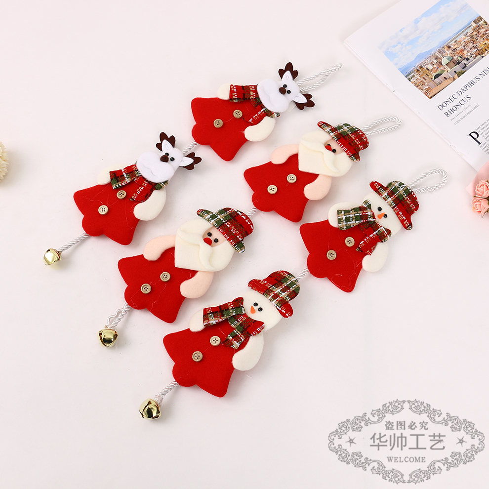 Christmas Decorations Santa Claus Ornaments Snowman Elk Pendant Christmas Tree Decoration Supplies Luggage Accessories