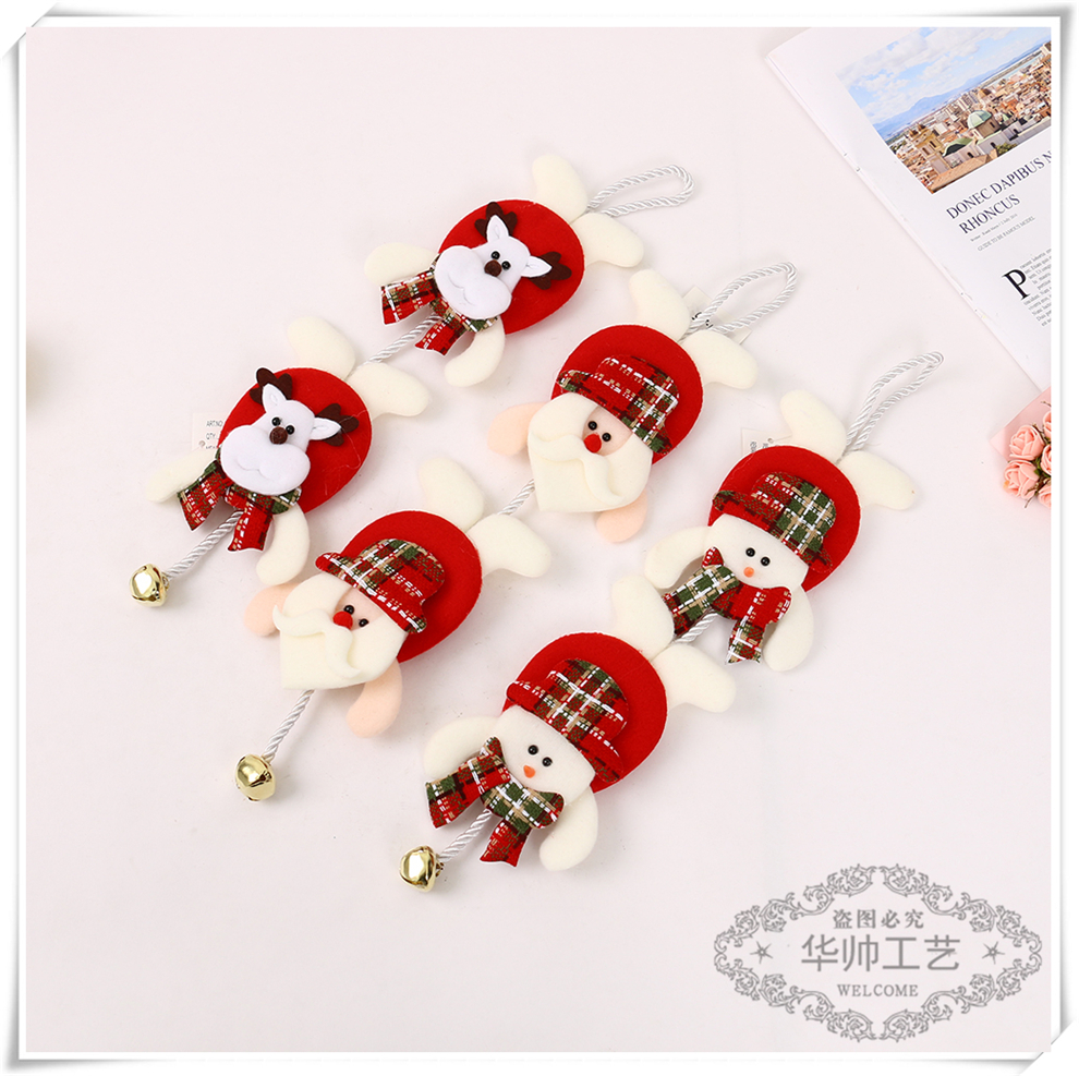 Christmas Decorations Santa Claus Ornaments Snowman Elk Pendant Christmas Tree Decoration Supplies Luggage Accessories