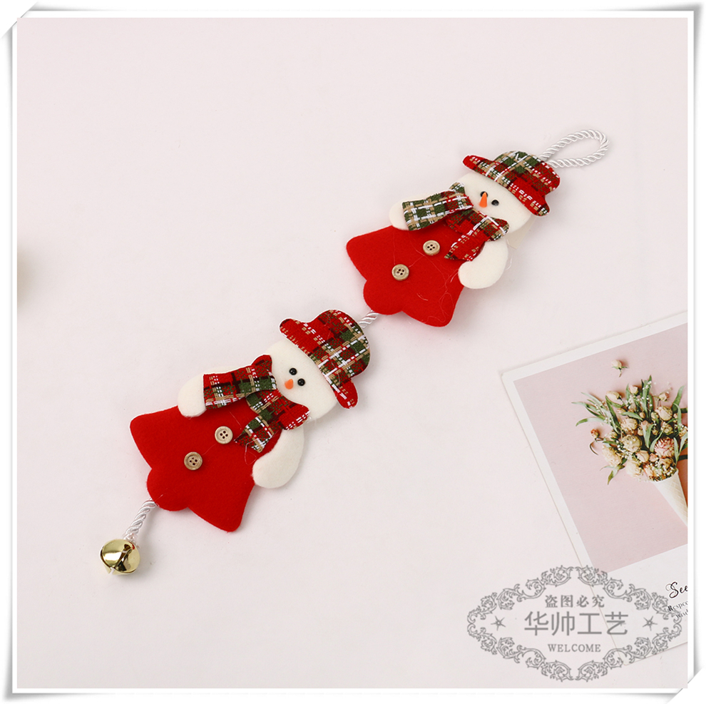 Christmas Decorations Santa Claus Ornaments Snowman Elk Pendant Christmas Tree Decoration Supplies Luggage Accessories