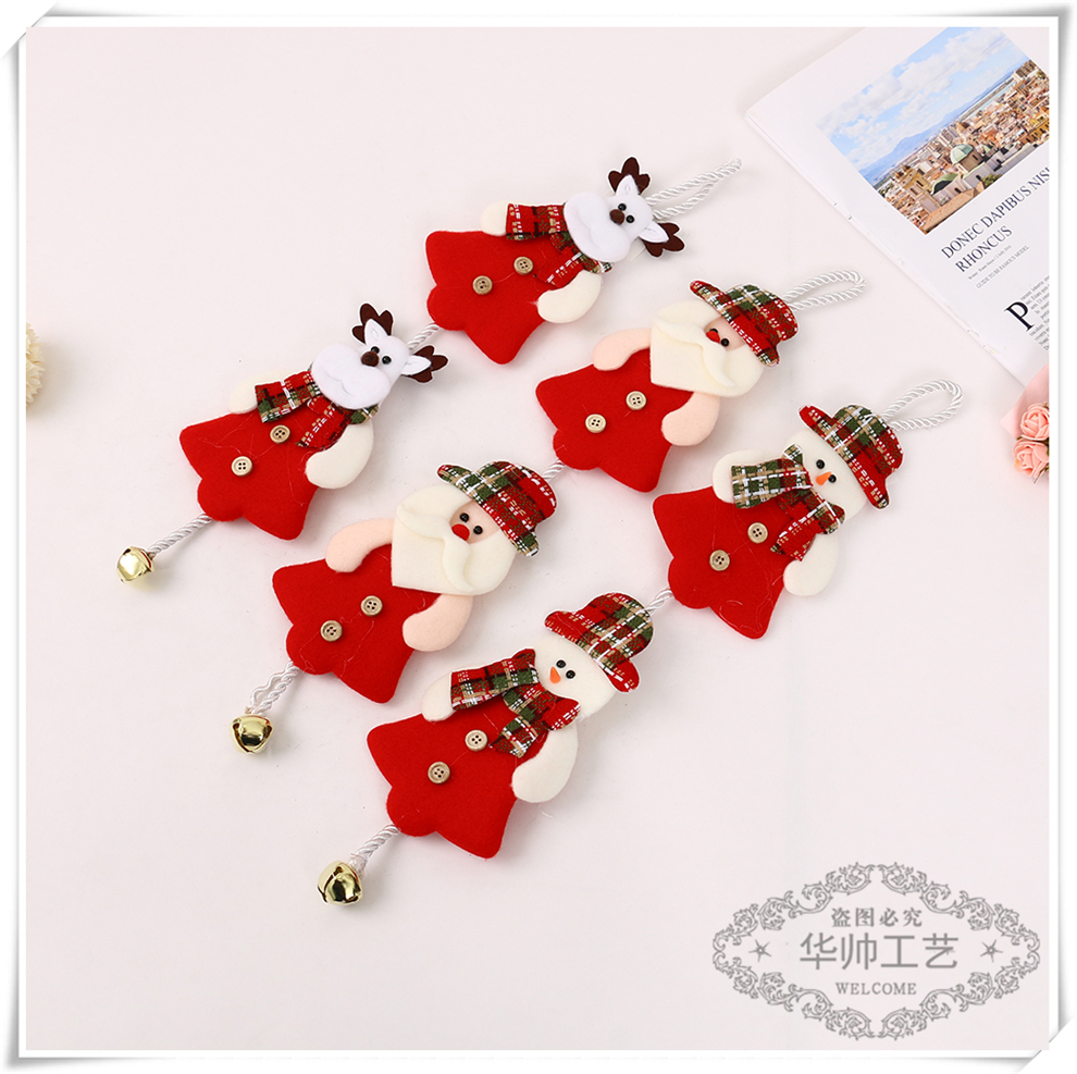 Christmas Decorations Santa Claus Ornaments Snowman Elk Pendant Christmas Tree Decoration Supplies Luggage Accessories