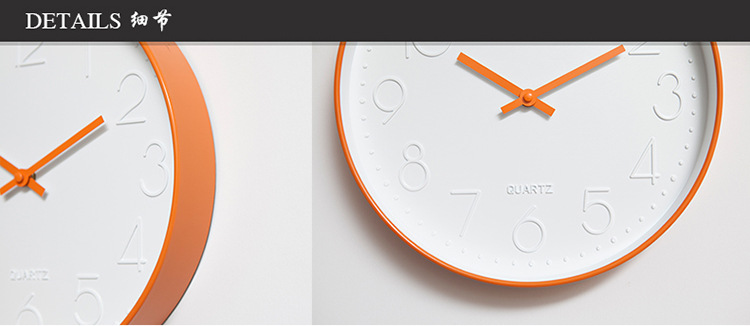 Wall Clock Living Room Simple Modern Mute Quartz Clock Fashion Creative Nordic Clocks round Clock Wall Clock Living Room Simple Modern Mute Quartz Clock Fashion Creative Nordic Clocks round Clock