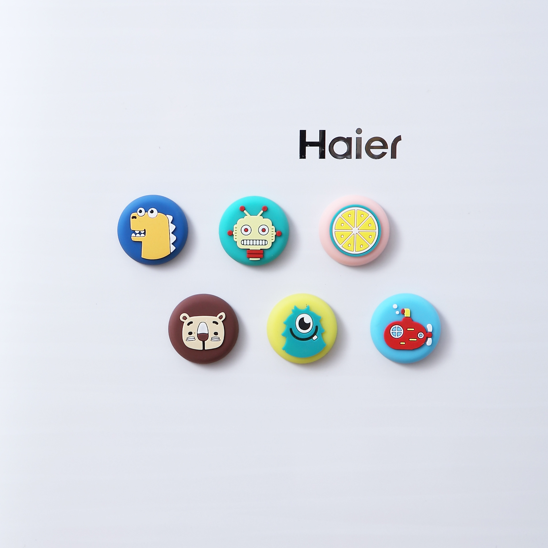 8 Magnetic Sticker Creative Decoration Simple Nordic Cute Animal Three-Dimensional Cartoon Magnetic PVC Fridge Magnet