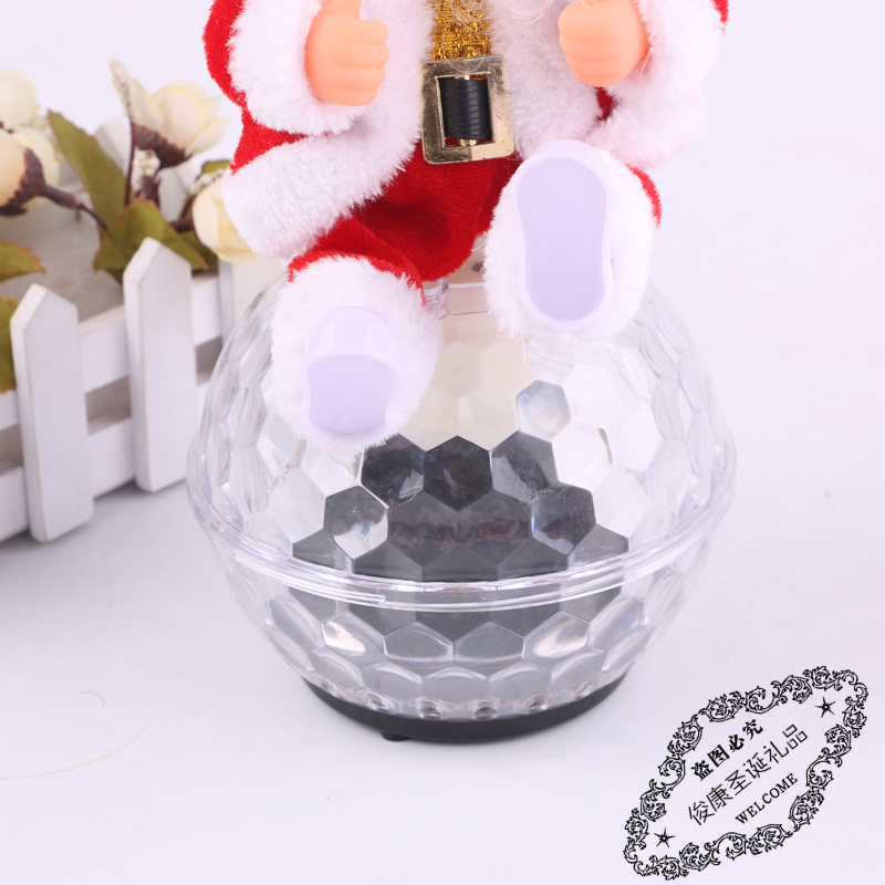 Manufacturers direct Christmas glass crystal ball Santa Claus crystal ball decoration craft ornaments