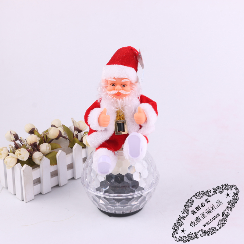Manufacturers direct Christmas glass crystal ball Santa Claus crystal ball decoration craft ornaments