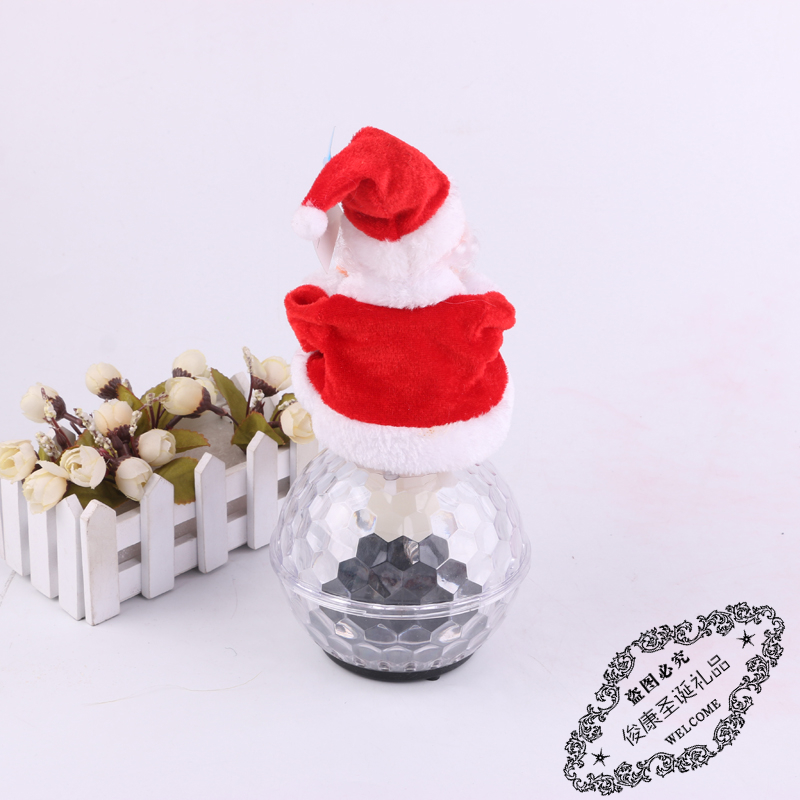 Manufacturers direct Christmas glass crystal ball Santa Claus crystal ball decoration craft ornaments