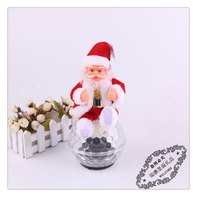 Manufacturers direct Christmas glass crystal ball Santa Claus crystal ball decoration craft ornaments