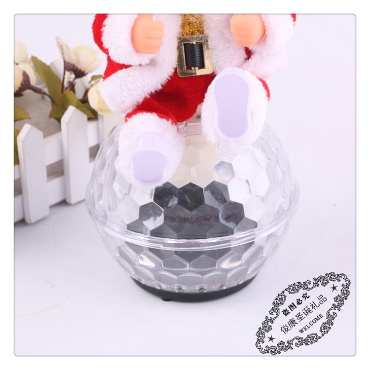 Manufacturers direct Christmas glass crystal ball Santa Claus crystal ball decoration craft ornaments