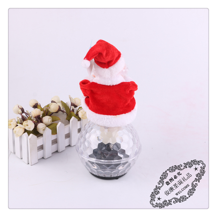 Manufacturers direct Christmas glass crystal ball Santa Claus crystal ball decoration craft ornaments
