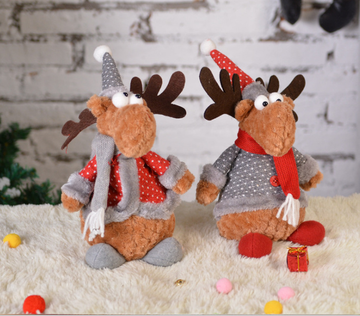 Christmas Decorations Tumbler Nordic Style Faceless Santa Claus Doll Cute David&#039;s Deer Doll Direct Wholesale