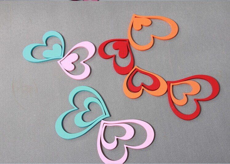 Creative Yidong Heart Wall Sticker Bedroom Background Wall Decoration