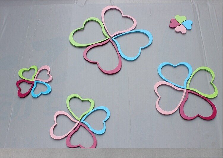 Creative Yidong Heart Wall Sticker Bedroom Background Wall Decoration