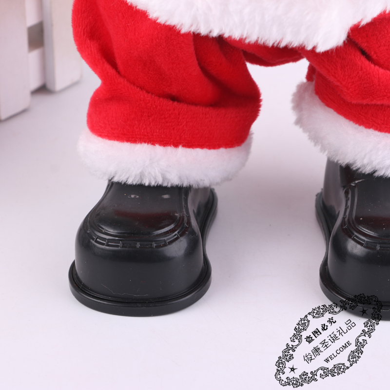 Christmas decorations electric music Santa Claus put out an electric doll children&#039;s toys