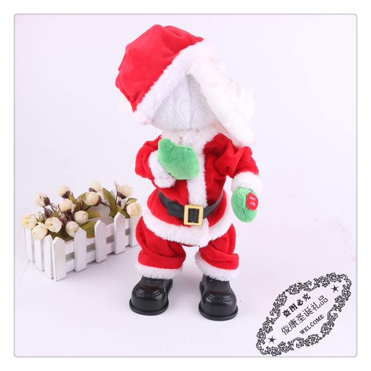 Christmas decorations electric music Santa Claus put out an electric doll children's toys