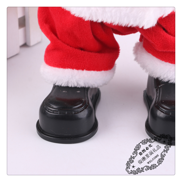 Christmas decorations electric music Santa Claus put out an electric doll children's toys