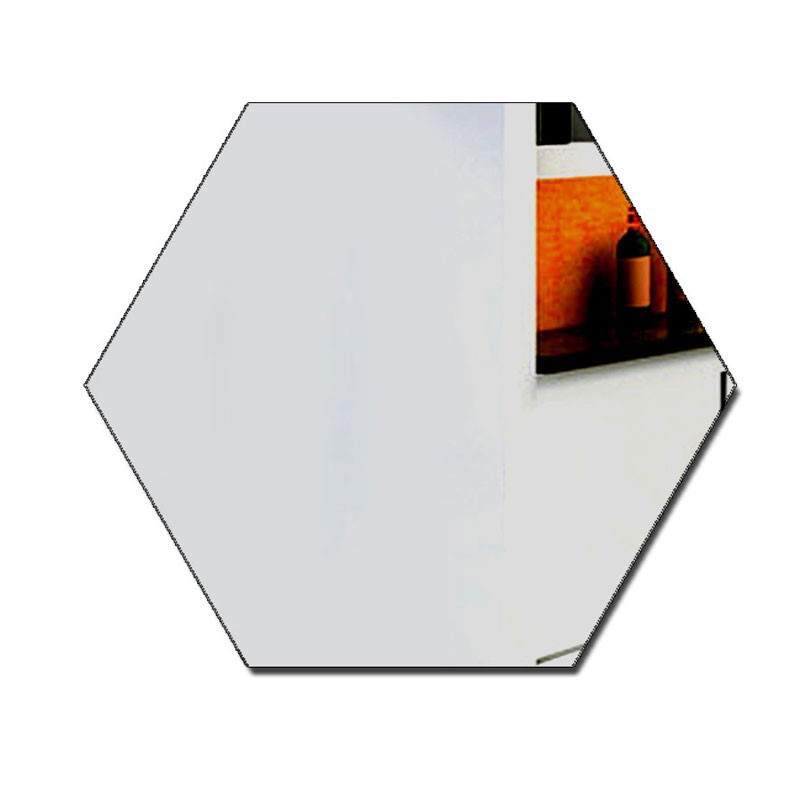 ThreeDimensional Wall Sticker Living Room Entrance Aisle Stairs Special Decoration Mirror Sticker Hexagonal Corner