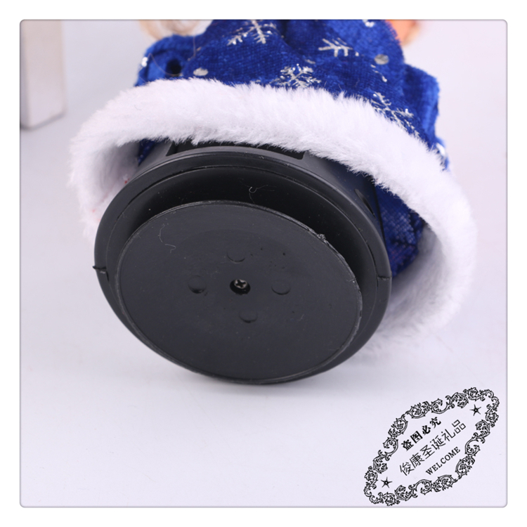 Electric belt music sound control swing hands with candles Santa Claus figures welcome guests decorate decorative toys Electric belt music sound control swing hands with candles Santa Claus figures welcome guests decorate decorative toys