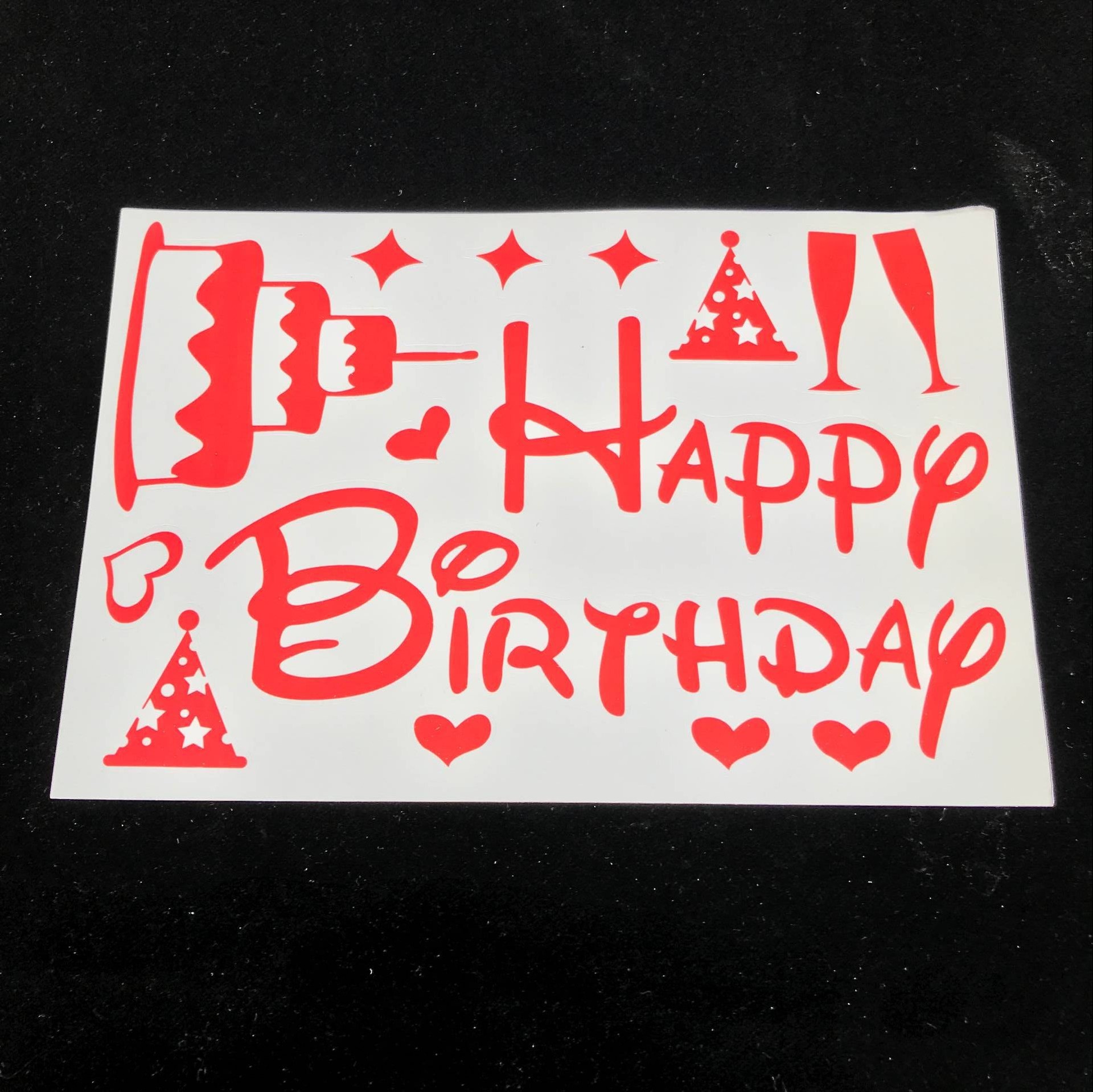 New pop-ball transparent balloon happy birthday sticker letter wedding party decoration New pop-ball transparent balloon happy birthday sticker letter wedding party decoration