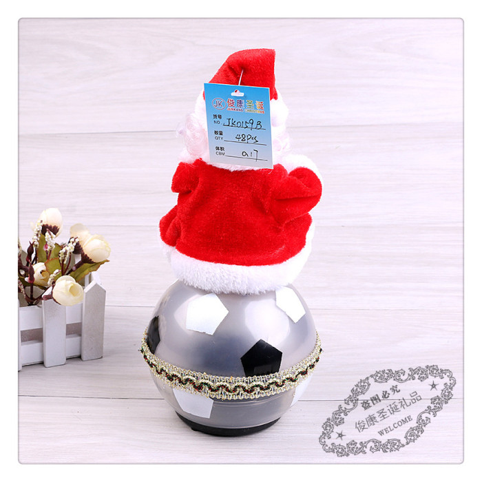 Christmas guitar Santa Claus electric music Santa Claus desktop presents a gift