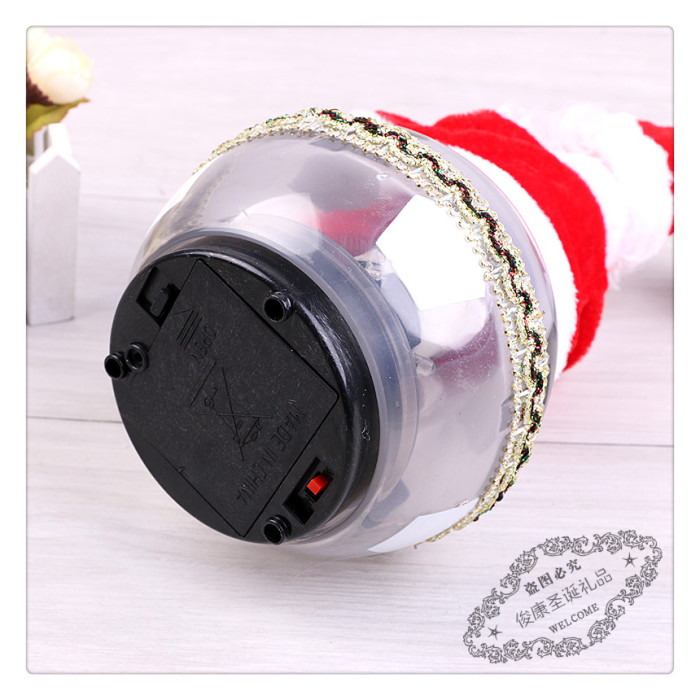 Christmas guitar Santa Claus electric music Santa Claus desktop presents a gift